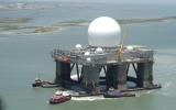 Самый большой в мире плавучий радар Sea-Based X-Band Radar (SBX).
