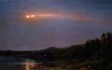 Frederick Edwin Church, "The Meteor of 1860" — the first ever observation of a meteor touching.