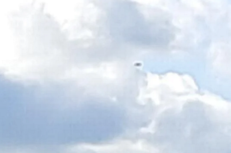 The Reddit user spotted an apparent UFO while on a boat ride (Image: Reddit)