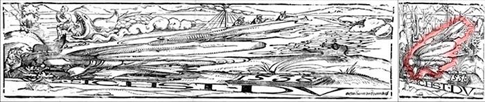 Artista de nuremberg erhard schön ya en 1538, se creaba imágenes ocultas en sus grabados en madera.

En uno de ellos, el primero se puede observar bíblico jonás, china y partes de la escena, pero si se mira un poco la esquina de abajo a la izquierda, delante de los ojos, se abre una inesperada imagen de un campesino, справляющего natural de la necesidad. Más claramente rezuma y la frase "WAS. SICHST. DV", es decir, "¿Qué ves?".
Traducido del servicio de «Yandex.Traductor»