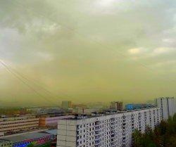 El viento levantó en el aire las nubes de polen de árboles y arbustos.
Traducido del servicio de «Yandex.Traductor»